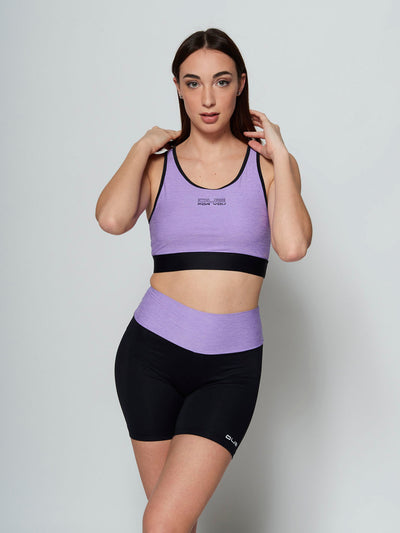 Top e shorts tecnico lilla Due For You