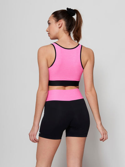 Top e shorts tecnico fucsia Due For You